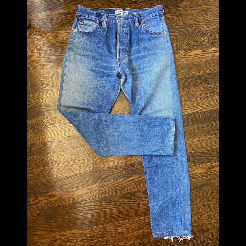 Re/done size 26 straight leg jeans